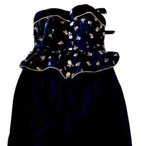 Sweet Love Tube Dress with Skulls and Belt